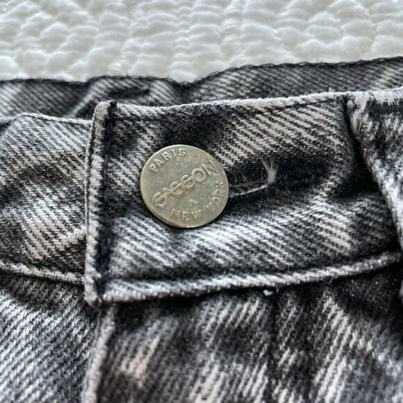 Vintage Sasson Women's Sz 8 80s Black Acid Wash High Rise High Waist Mom Jeans - Picture 4 of 7